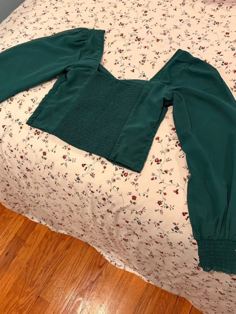 Abercrombie & Fitch teal blouse